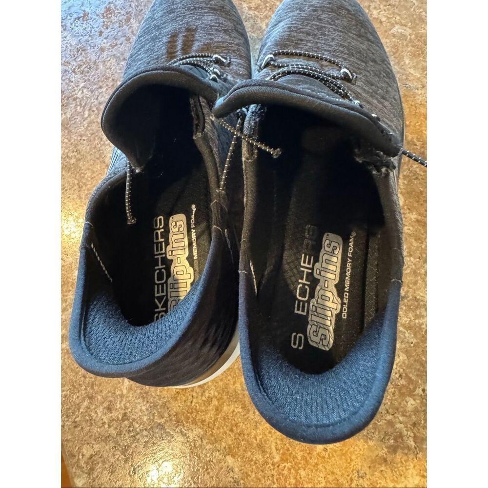 Skechers Slip-Ins Women’s 9 Black Memory Foam Sneakers 149037 Comfort Walking Sh - Picture 3 of 5